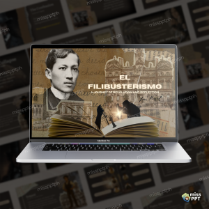 El Filibusterismo PowerPoint Template – 21-slide editable classroom presentation inspired by José Rizal’s novel, available in Canva and PowerPoint formats. Perfect for Filipino students and teachers. Designed by @misspptph.