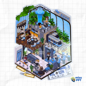 Airport Chase 3D Sticker Set_Miss PPT